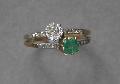 Edwardian Emerald And Diamond Engagement Ring.